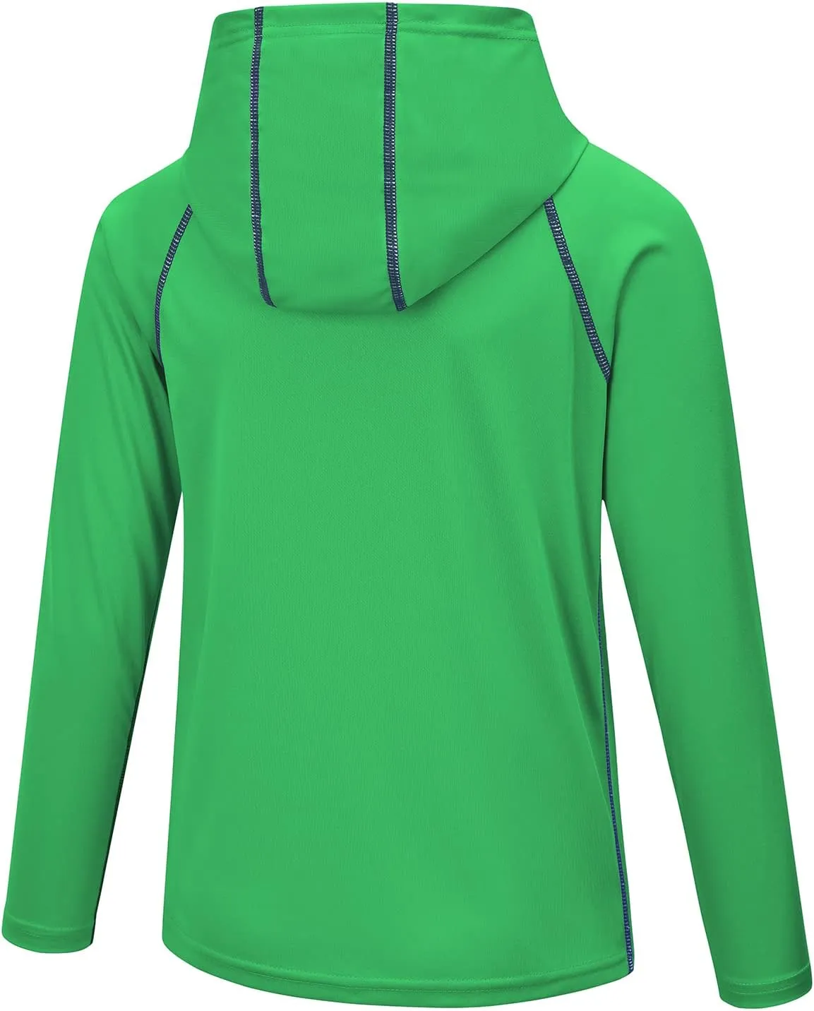 Boys Grils Long Sleeve Sun Shirts UPF50  Hoodie Thumbhole Rash Guard Quick Dry Atheltic Hiking Workout Water Playing