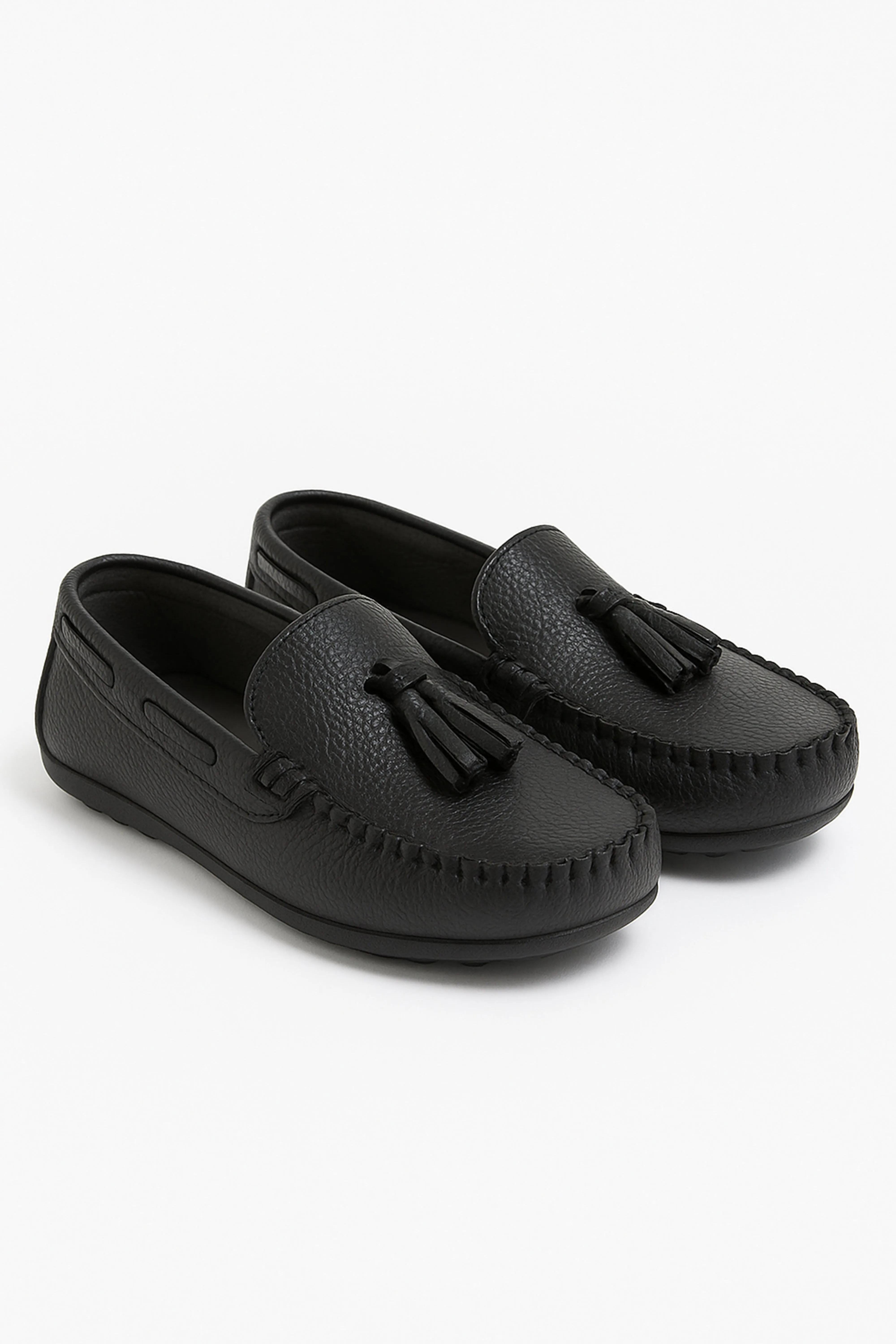 Boys Slip on Tassel Penny Loafer - ATHENS - Black