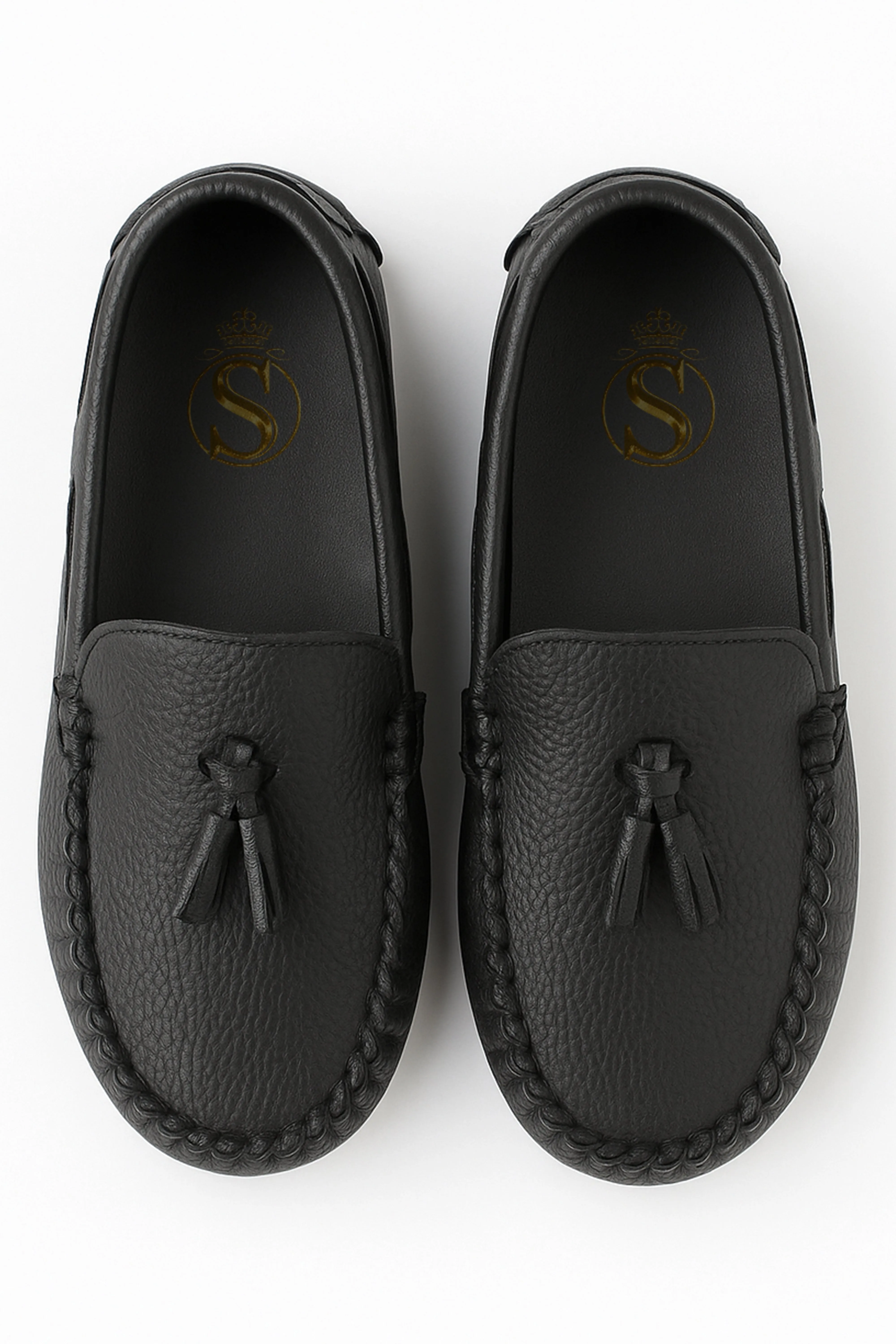 Boys Slip on Tassel Penny Loafer - ATHENS - Black