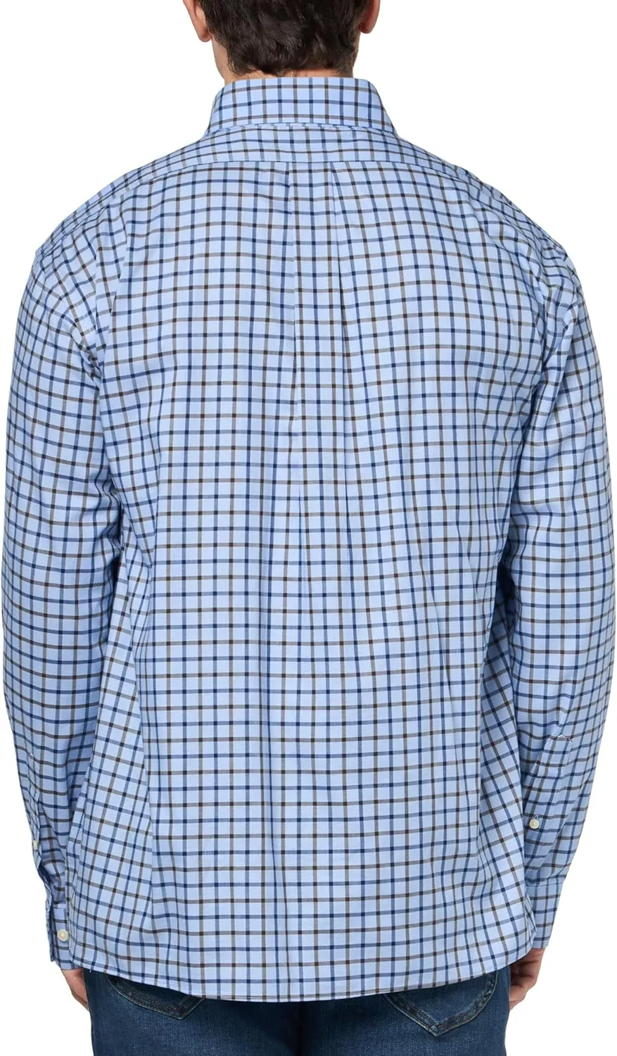 Brooks Brothers Men's Non-Iron Button Down Stretch Twill Long Sleeve Sport Shirt