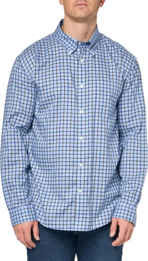 Brooks Brothers Men's Non-Iron Button Down Stretch Twill Long Sleeve Sport Shirt