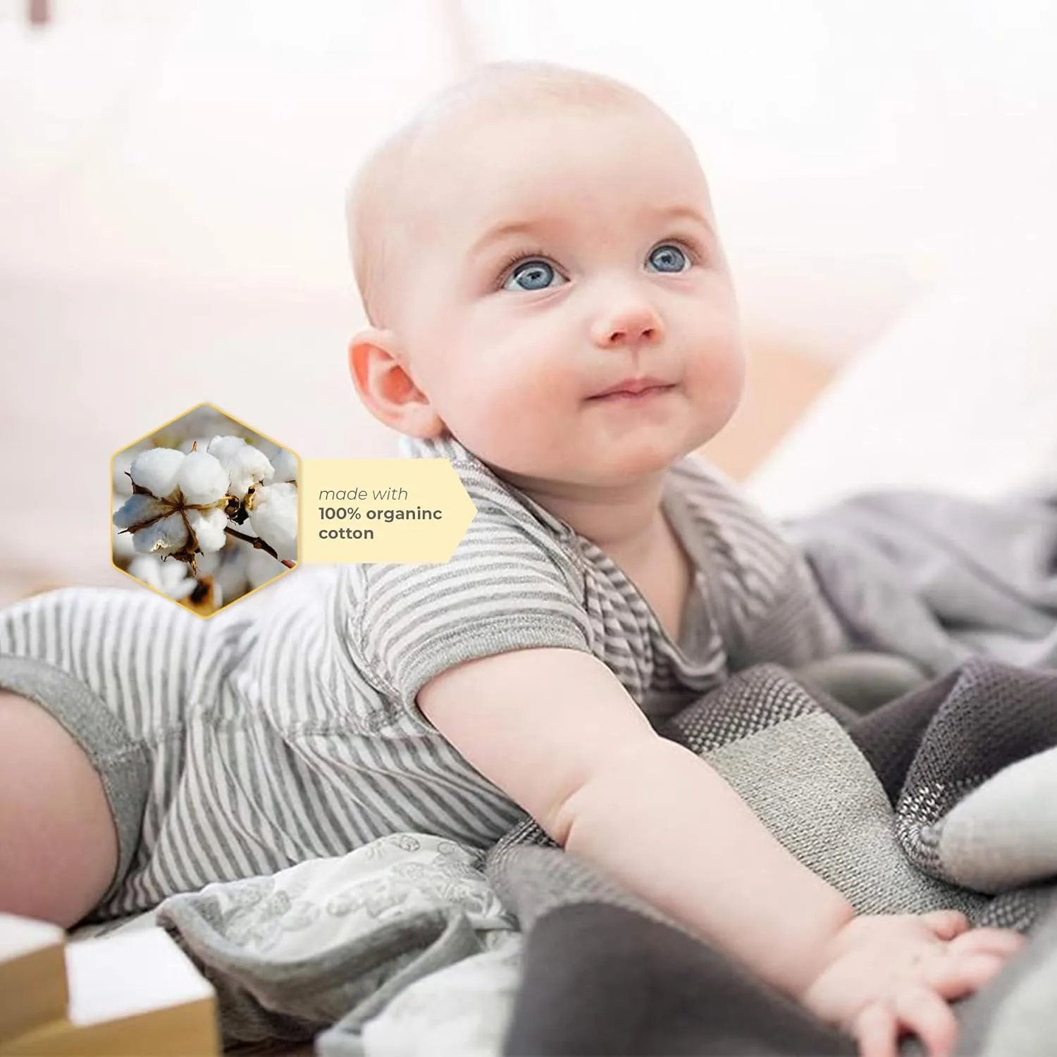 Burt's Bees Baby Unisex Baby Bodysuits, 5-pack Short & Long Sleeve One-pieces, 100% Organic Cotton Bodysuit