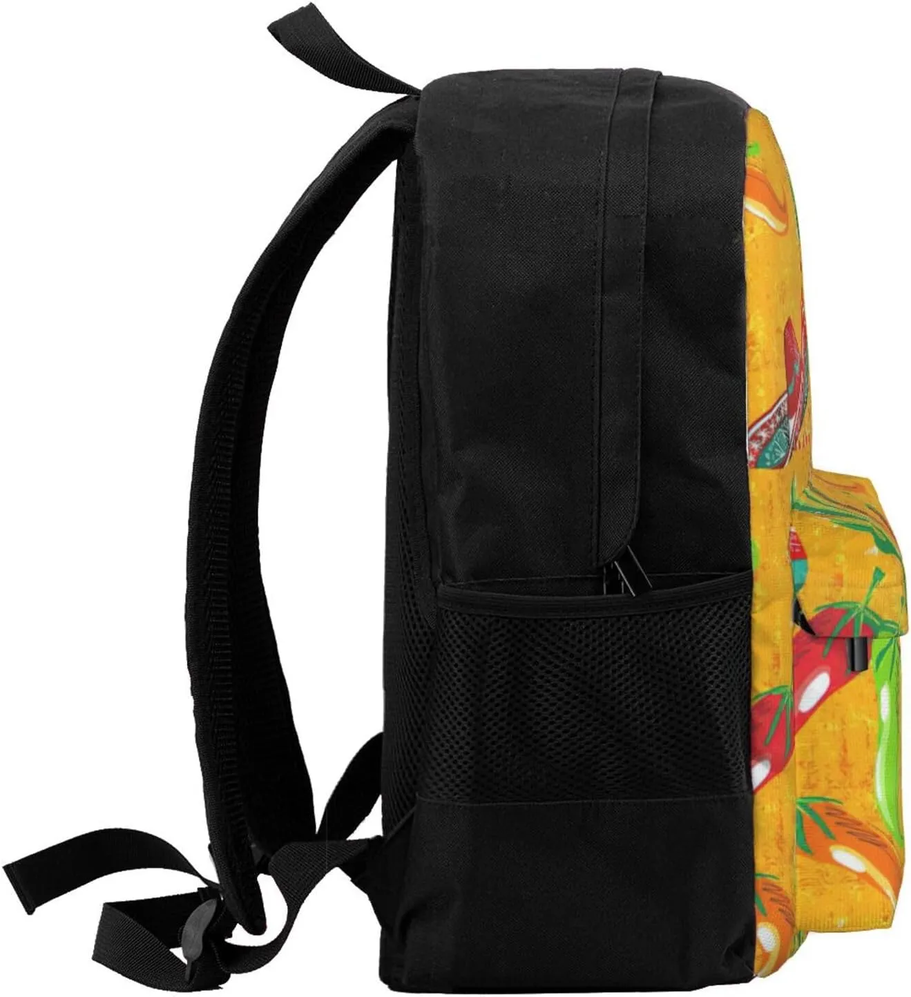 Cactus Hat And Chili Pepper Print Storage Bag, Shoulder Bag, Leisure Bag, Large Capacity Leisure Travel Shoulder Bag