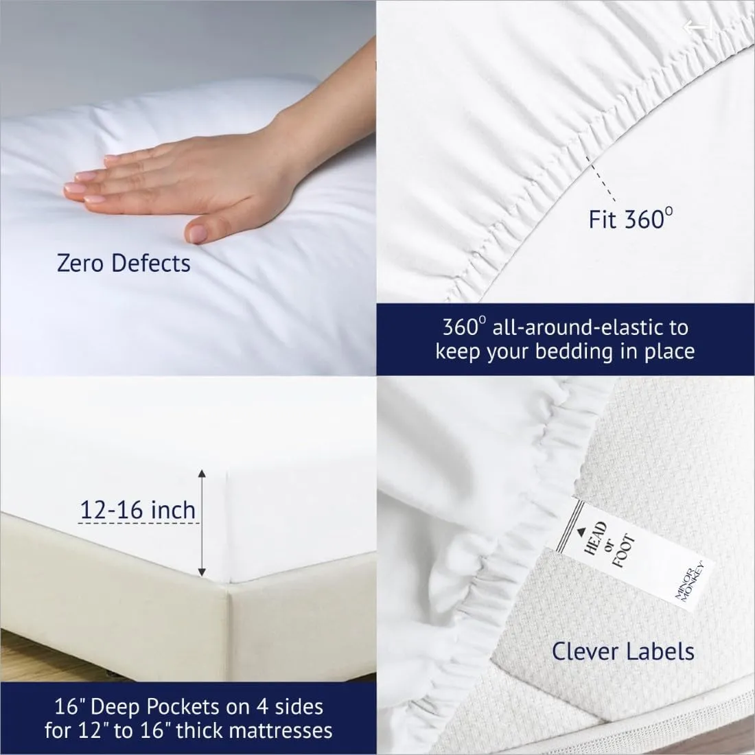 California King Size Egyptian Cotton Sheets, Luxury 1000 Thread Count 4Pc Cal. King Sheets Set, Soft Certified Sateen Weave 16" Deep Pocket, Breathable Cooling Bedding Sheets Set - Teal