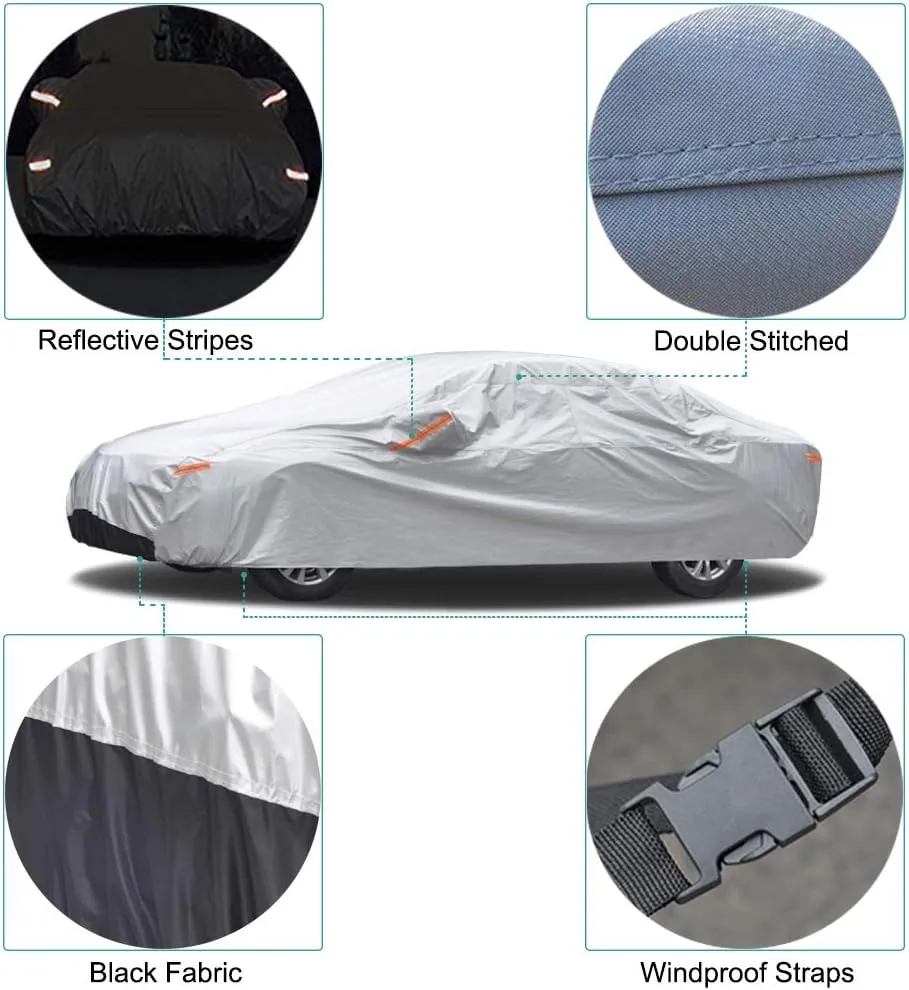 Car Cover Custom Fit Subaru Ascent (2018-2025) Waterproof for Automobiles, Oxford Sun Rain Dust Snow Protection (Ships from US Warehouse, Delivery 3-8 Days)
