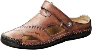 Casual Shoes Breathable Sandals Men's Leather Summer Outdoor Beach Men's sandals Knee Sandals for Men