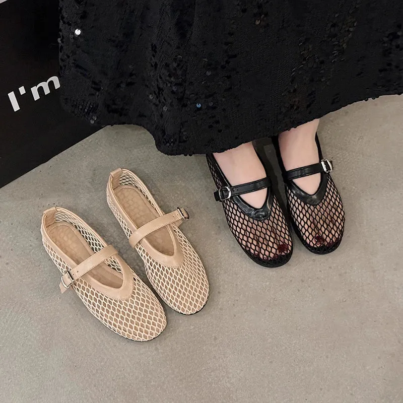Casual Trend Breathable Ballet Women's Hollow Beach Sandals