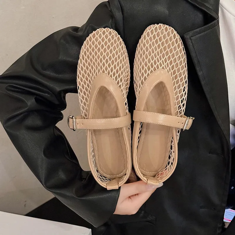 Casual Trend Breathable Ballet Women's Hollow Beach Sandals