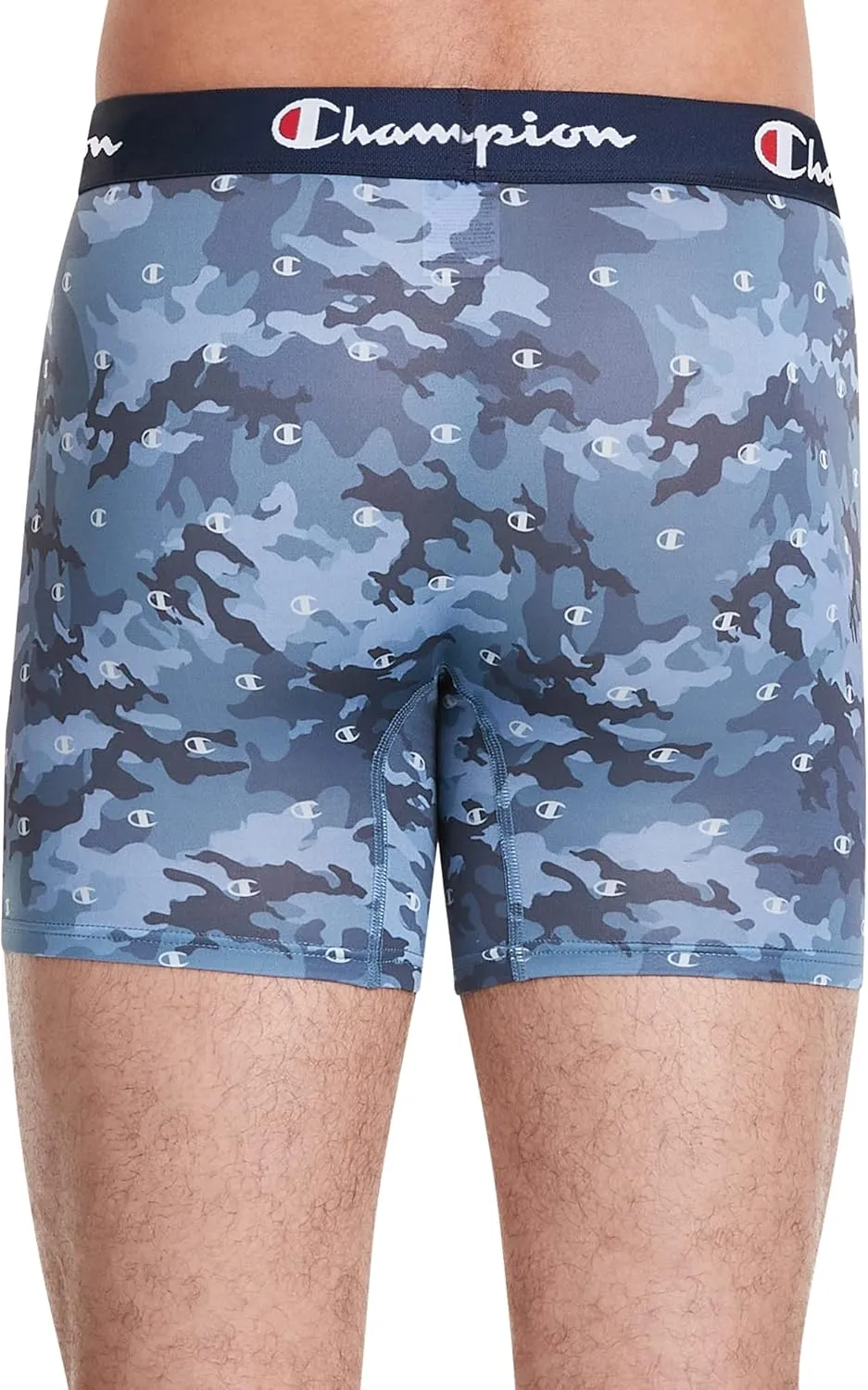 Champion Men's Underwear Boxer Briefs, Total Support Pouch, Cotton Stretch, 3-Pack