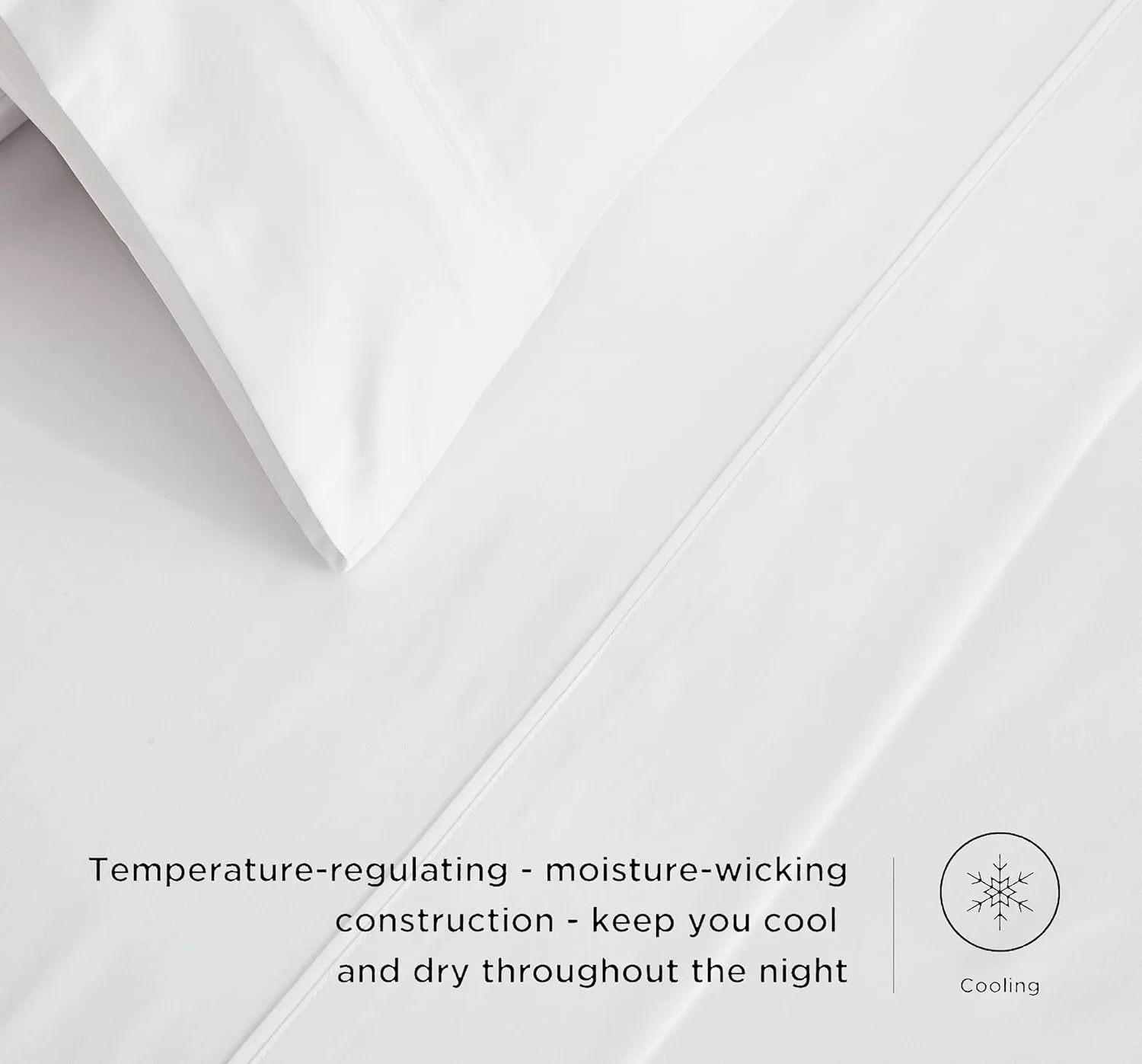Chezmoi Collection 4-Piece Stone Washed Full Sheet Set - Rayon Derived from Bamboo & Polyester Blended, Breathable & Cooling 15-Inches Deep Pocket Sheets & Pillowcases Set, White