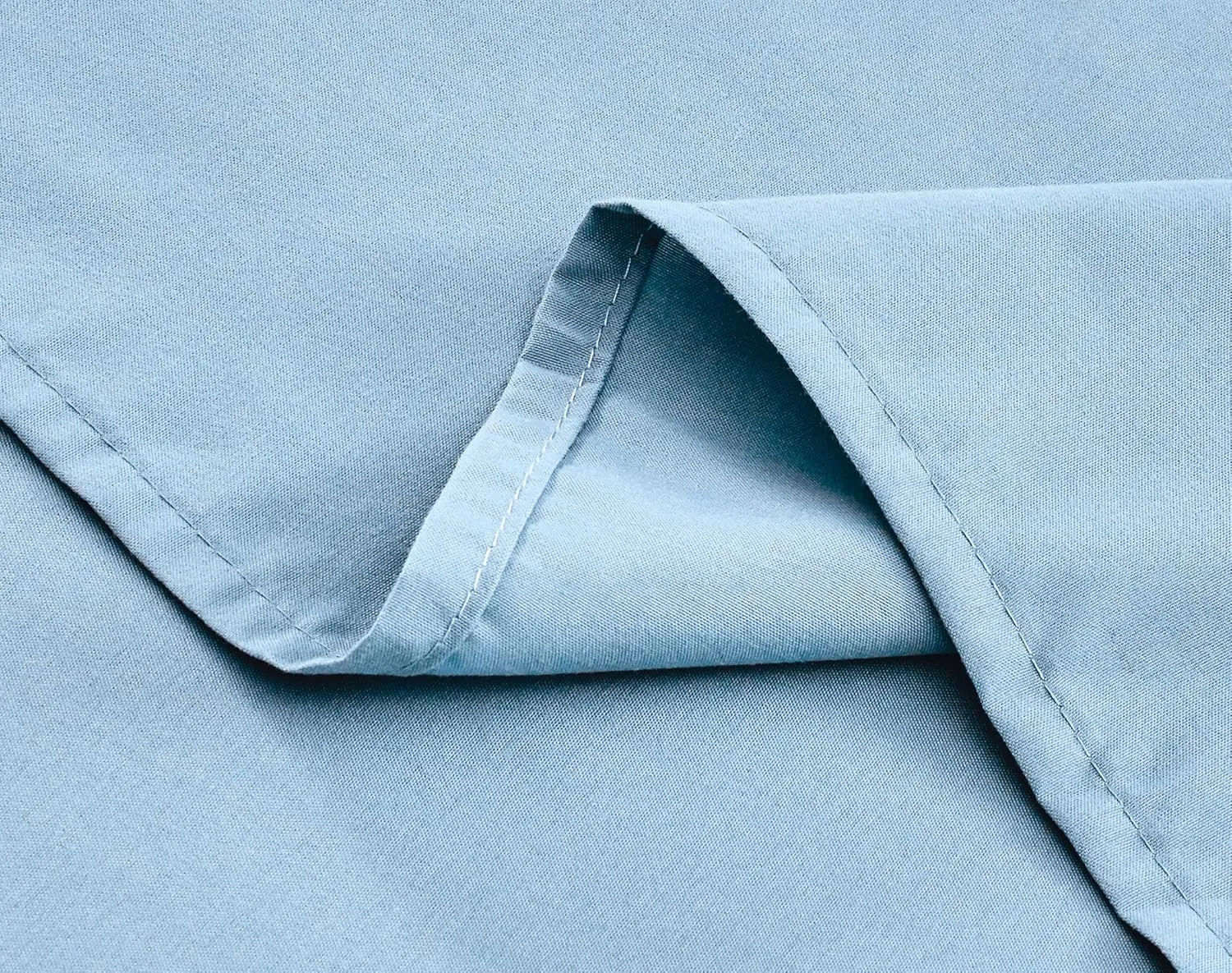 Chezmoi Collection 6-Piece Chambray Blue Sheet Set California King - Extra Soft Breathable Brushed Microfiber Bed Sheets with 15" Deep Pocket & 4 Pillowcases
