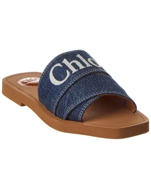 Chloé Woody Canvas Sandal