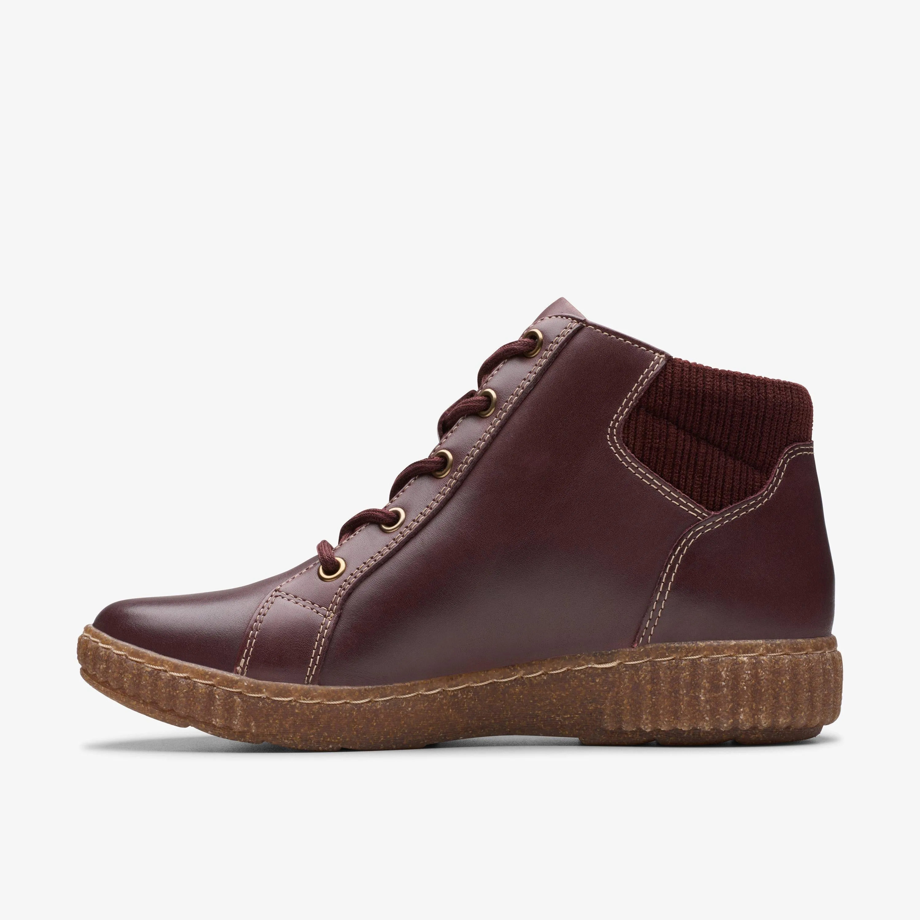 Clarks Women's Caroline Park Wine Combi Leather 26179526