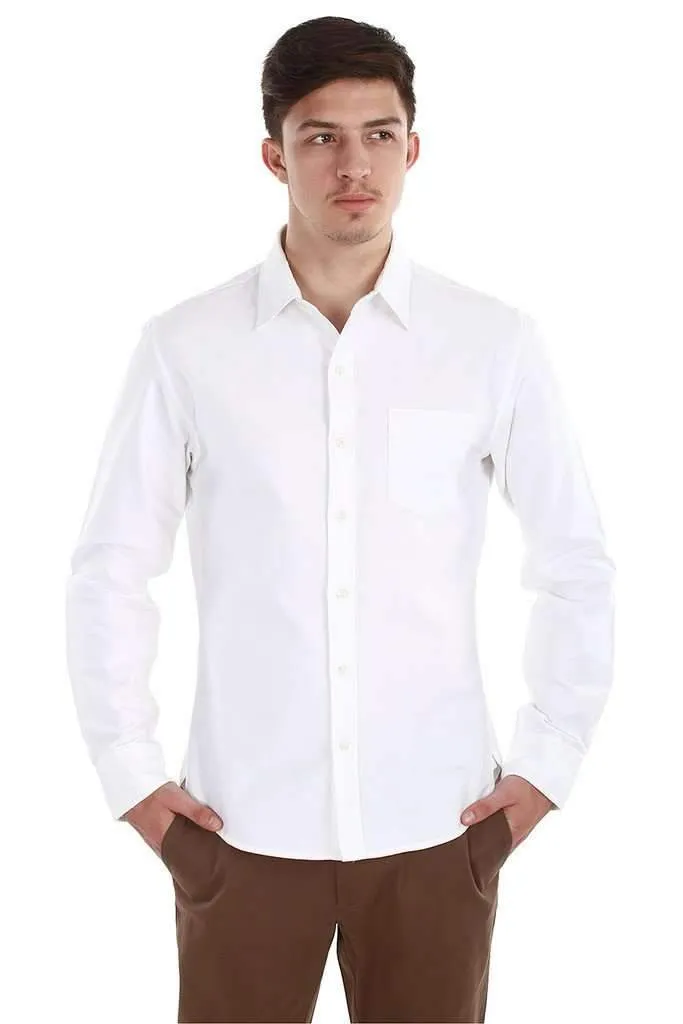 Classic Button Down Enzyme Wash Oxford Shirt