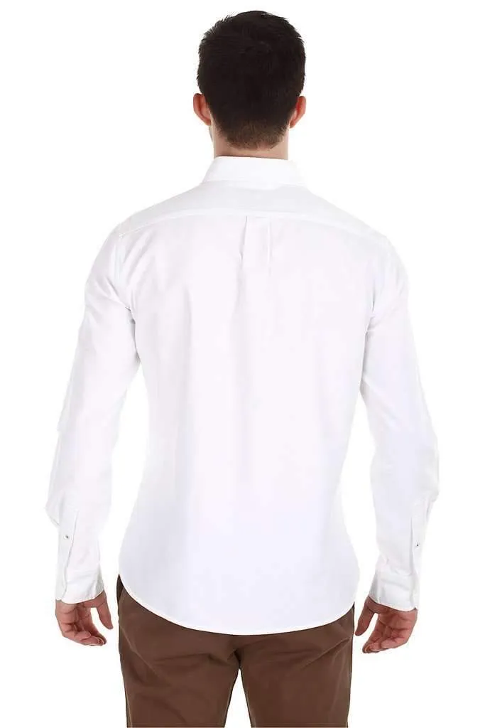 Classic Button Down Enzyme Wash Oxford Shirt