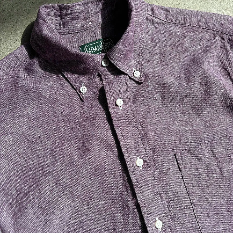 Classic Button Down - Lilac Cotton / Linen