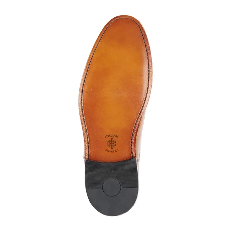 Classic Design Leather Cap-Toe Oxford Shoes