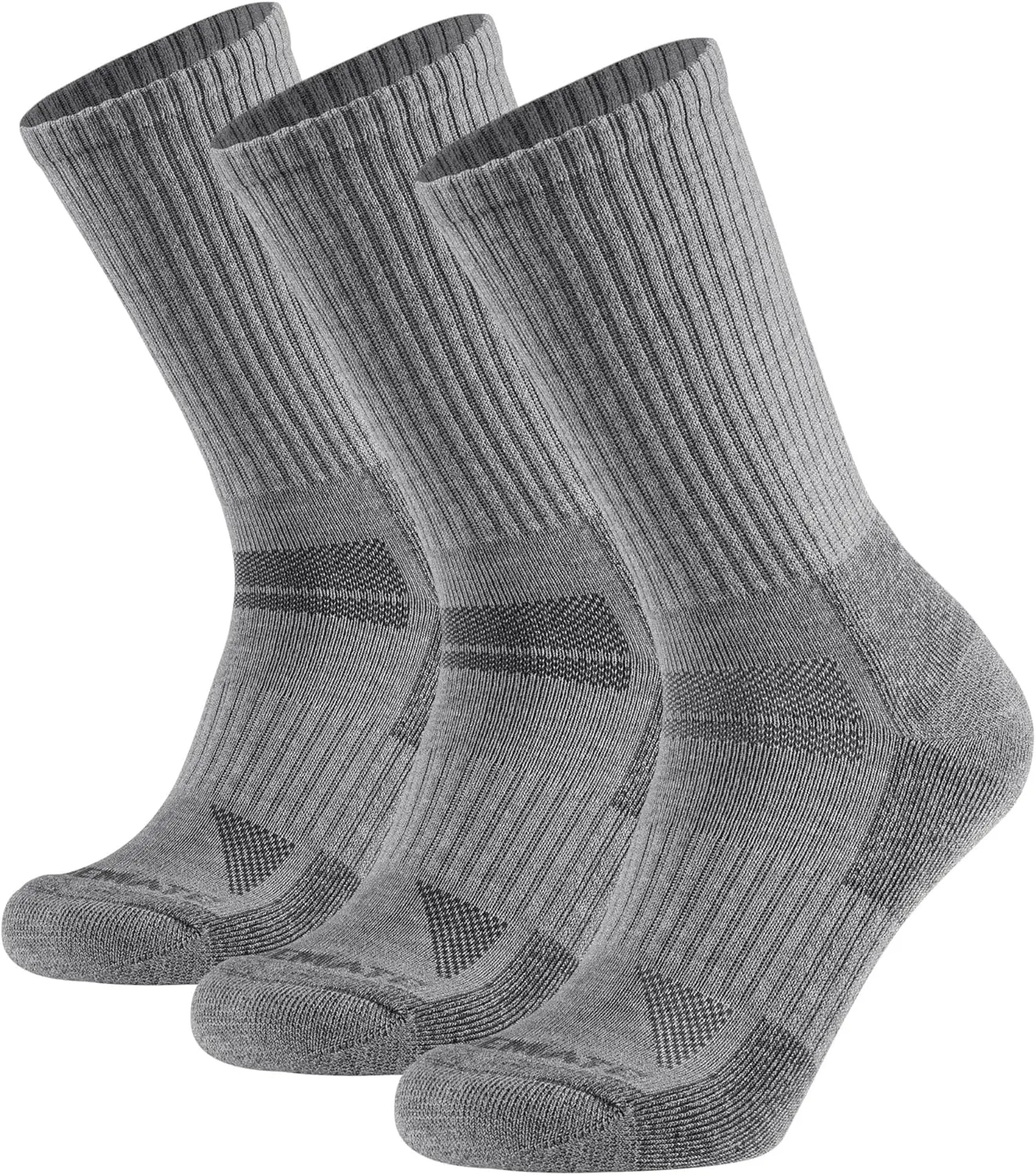 CLOSEMATE Mens Merino Wool Winter Thermal Crew Socks Cushioned Anti Blister Moisture Wicking for Hiking Sports 3 Pairs