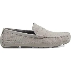 Cole Haan Men's Wyatt Penny Driver Sleet Nubuck Perf/Microchip C37262