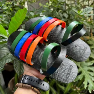 Colorful Fashion Sandal Line – 6 Straps, Anti-Slip Sole, Canvas-Fabric Material