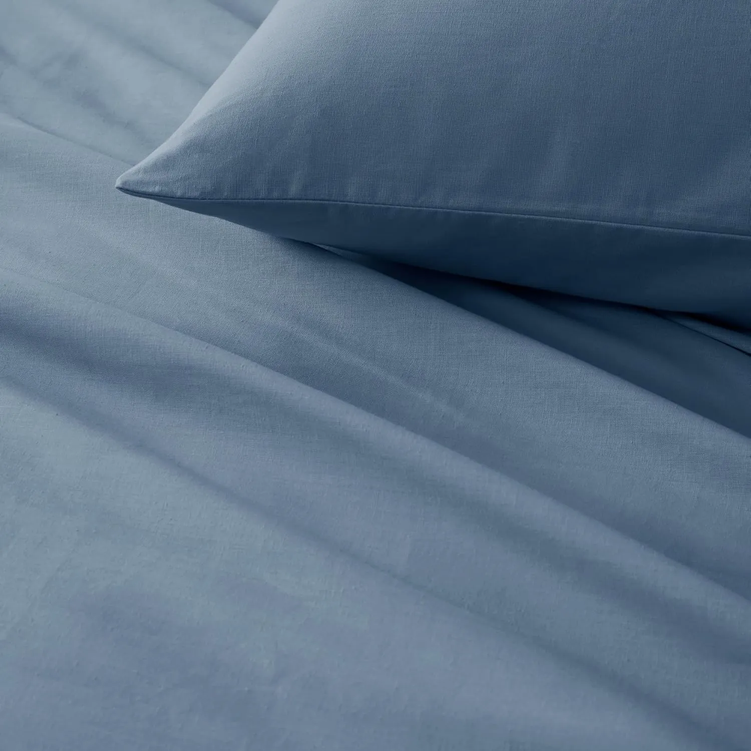 Comfort Spaces 100% Cotton Sheet Set Breathable, Lightweight, Soft with 14" Elastic Pocket Fits up to 16" Mattress, All Season Cozy Bedding, Matching Pillow Case, King Blue 4 Piece