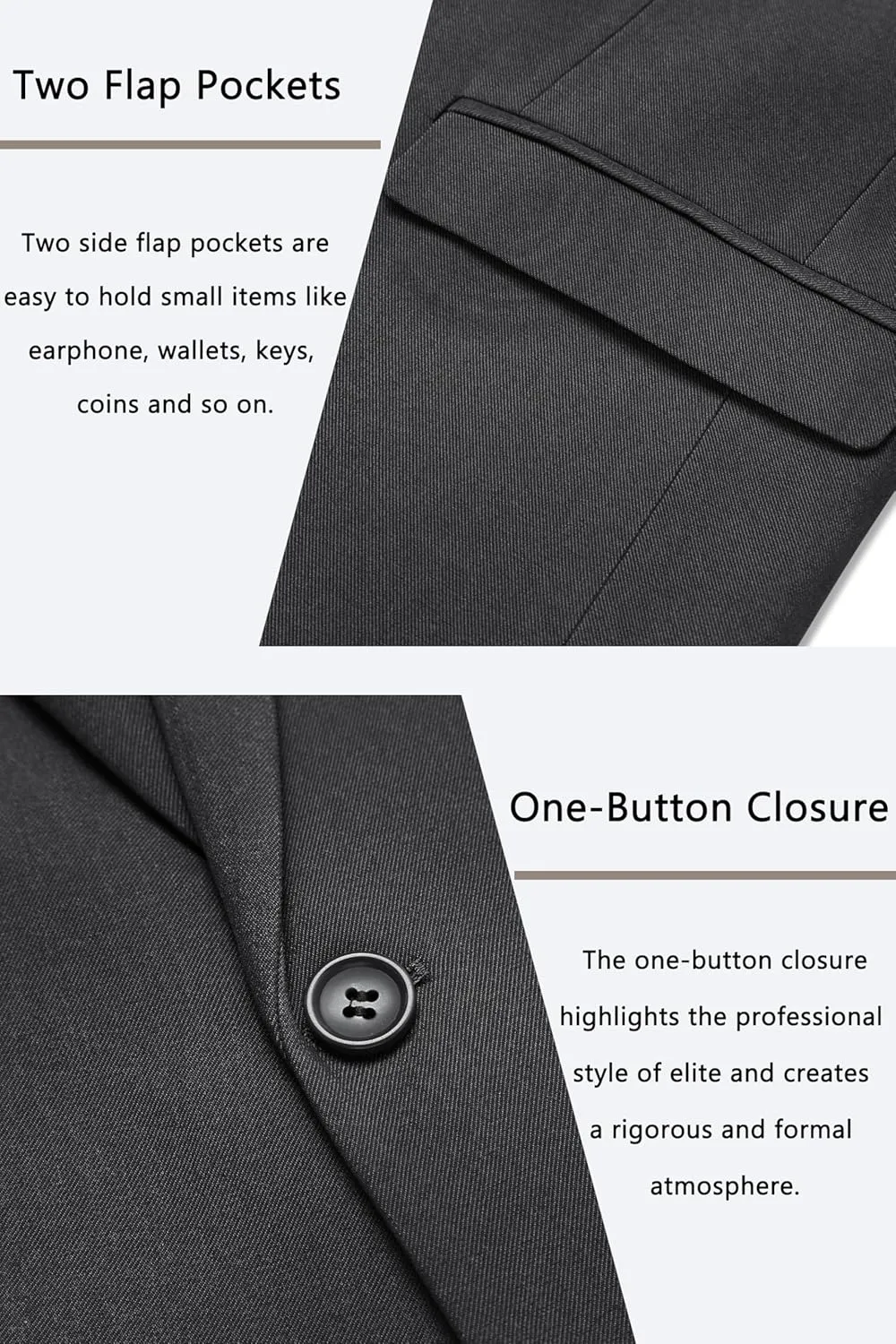 COOFANDY Men's Casual Blazer One Button Sport Coat Slim Fit Lightweight Suit Blazer Jacket