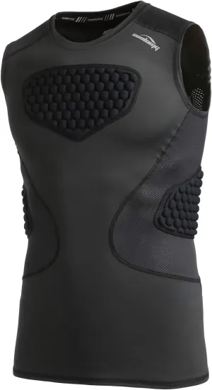 COOLOMG Youth Baseball Chest Protector Padded Compression Shirt Softball Football Lacrosse Rib Heart Sternum Guard