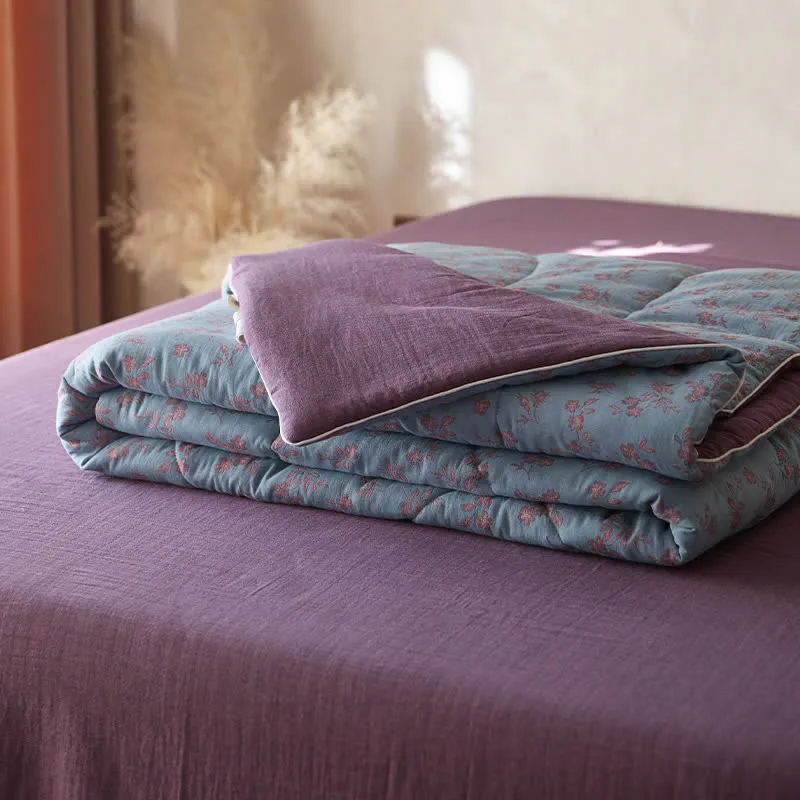 Cotton Gauze Comfy Breathable Floral Bedding