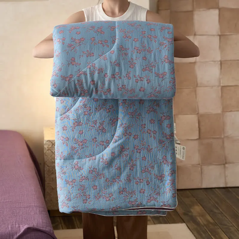 Cotton Gauze Comfy Breathable Floral Bedding