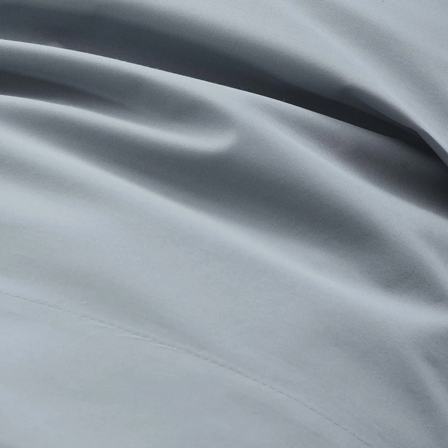 Cuddledown Signature Organic Percale Sheet Set | 100% Organic Cotton | Premium Quality | Soft | Breathable | Deep Pockets | 4 Piece Set | King Size | Steel Blue