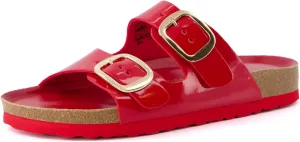 CUSHIONAIRE Women's Lang Cork footbed Sandal with  Comfort