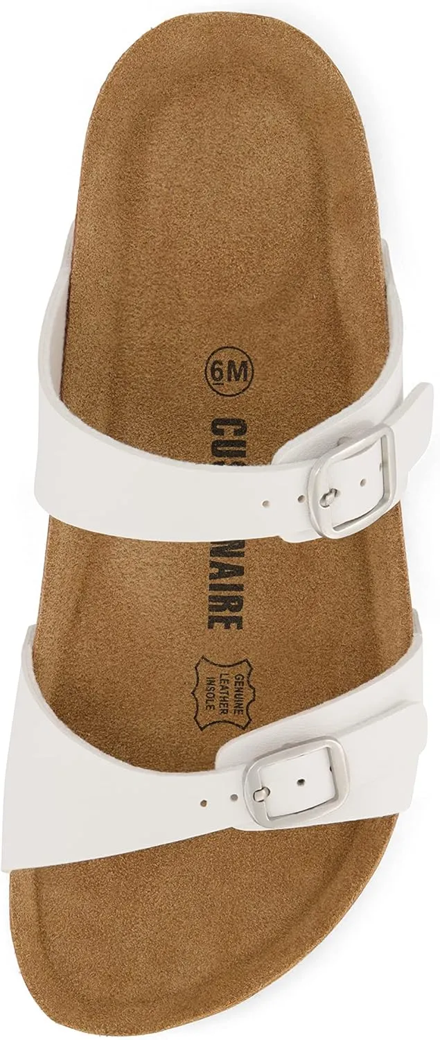 CUSHIONAIRE Women's Liam Cork footbed Sandal with  Comfort