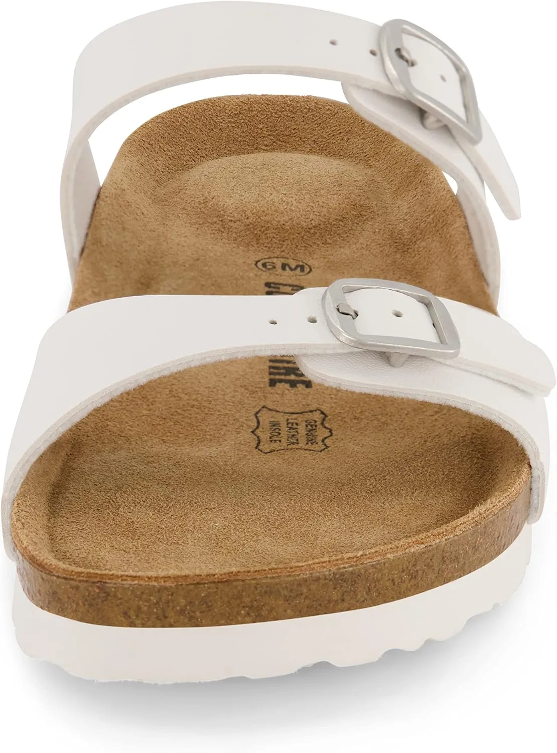 CUSHIONAIRE Women's Liam Cork footbed Sandal with  Comfort