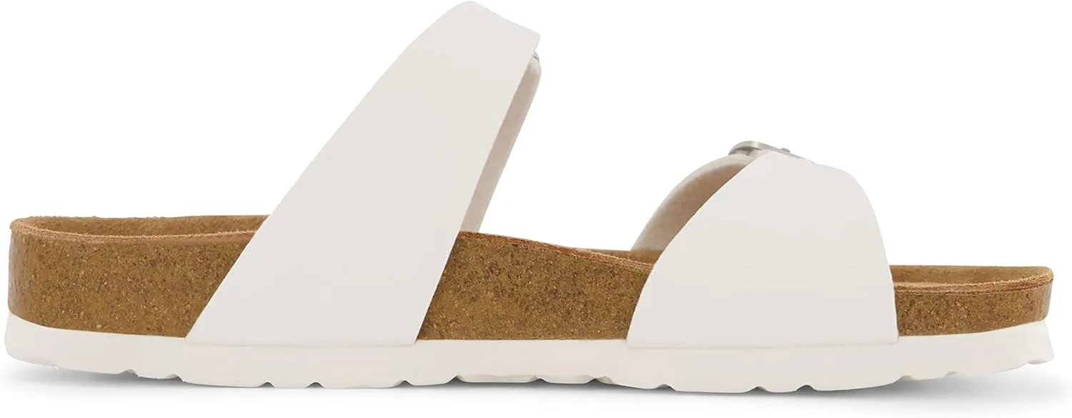CUSHIONAIRE Women's Liam Cork footbed Sandal with  Comfort