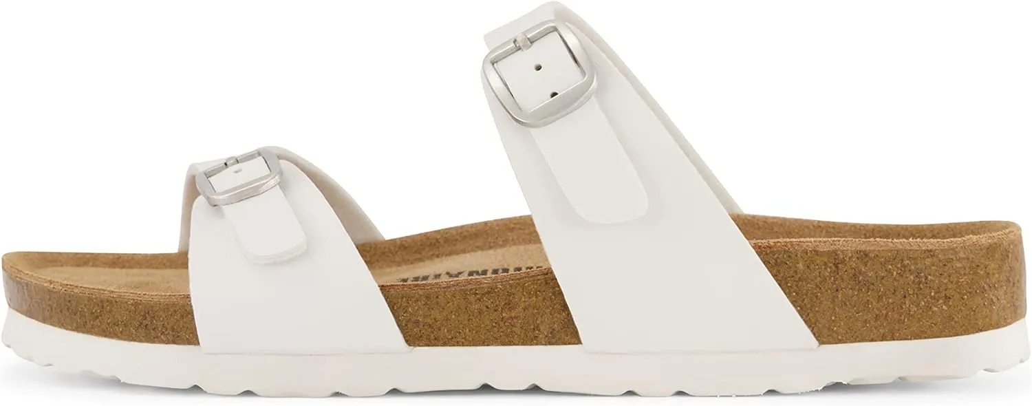 CUSHIONAIRE Women's Liam Cork footbed Sandal with  Comfort