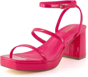 CUSHIONAIRE Women's Roma platform dress sandal  Memory Foam and Wide Widths Available