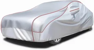 Custom Hail Proof Car Cover Compatible with VW Golf GTI Mk5 2003-2010,Multi-Layered Car Hail Blankets with Cotton Outdoor Full Exterior Covers Waterproof Sunproof All Weather Protection(Silver)