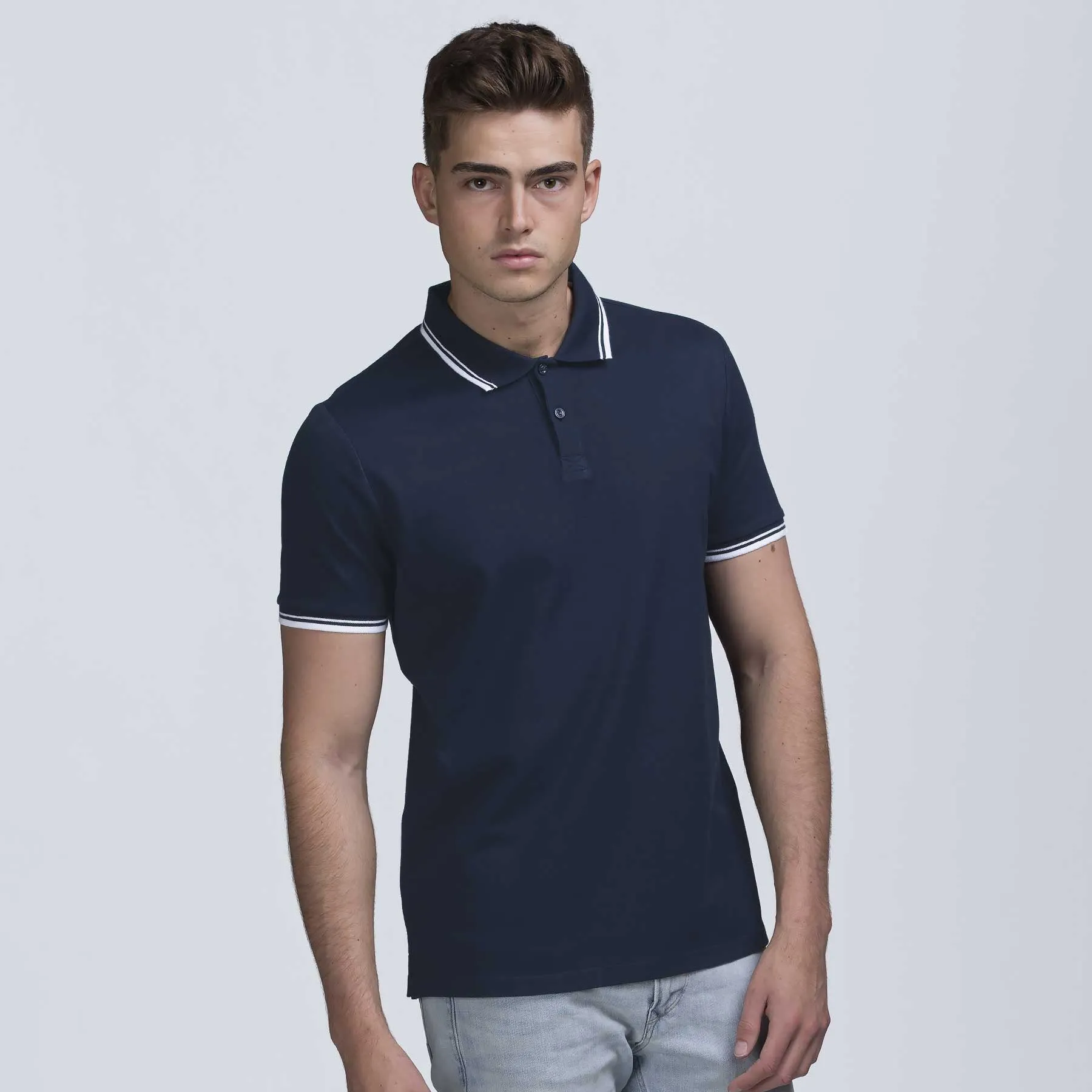 Customer-approved smpli Mens Stanton Door-to-door delivery Polo