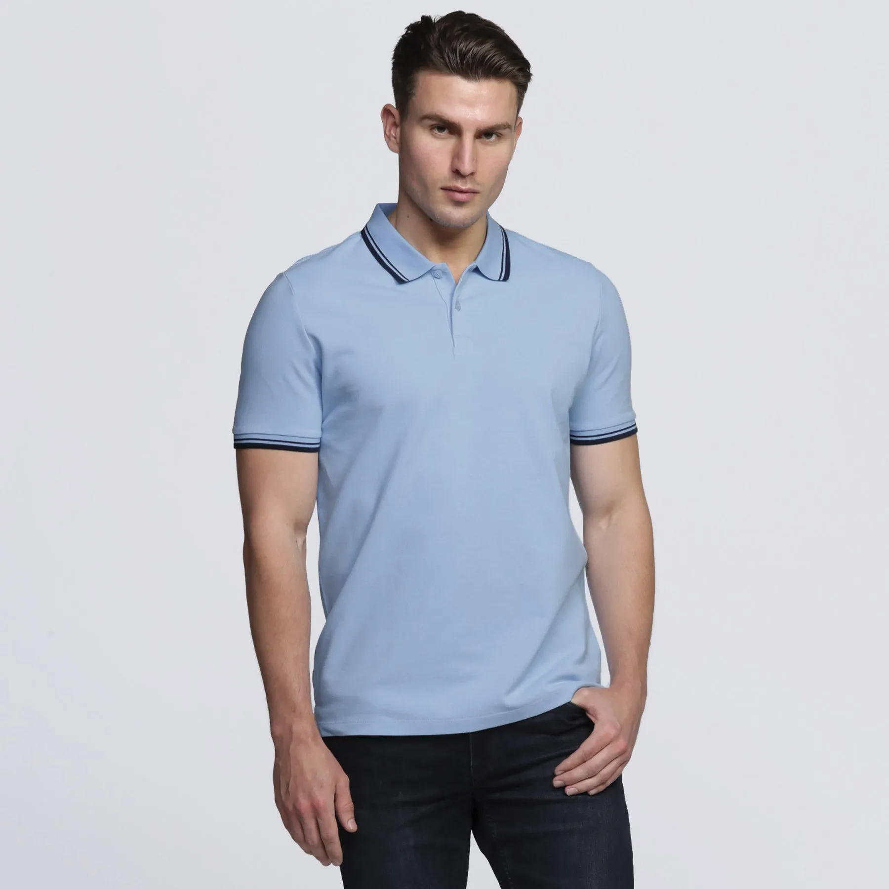 Customer-approved smpli Mens Stanton Door-to-door delivery Polo
