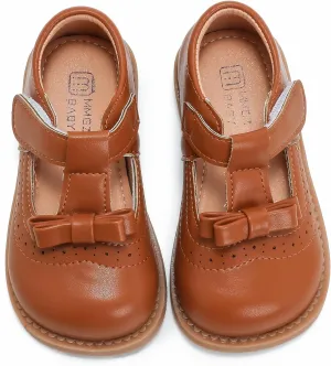 DADAWEN Girl's T-Strap School Uniform Dress Shoe Mary Jane Princess Flat
