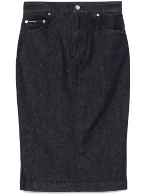 Denim Midi Skirt