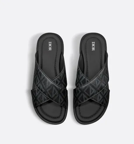 Dior Alias Sandal • Black CD Diamond Canvas