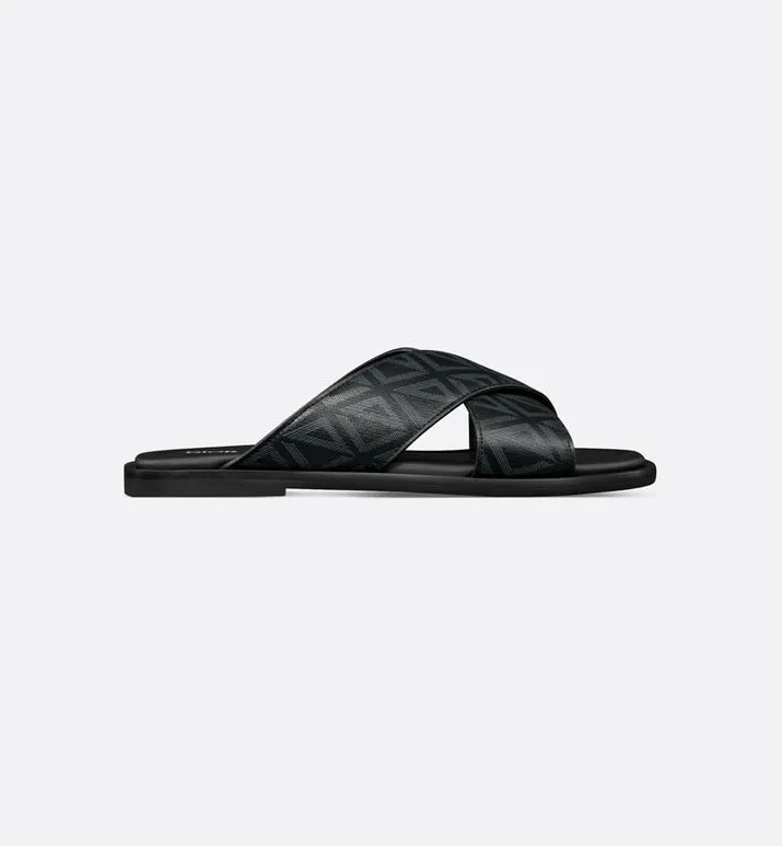 Dior Alias Sandal • Black CD Diamond Canvas