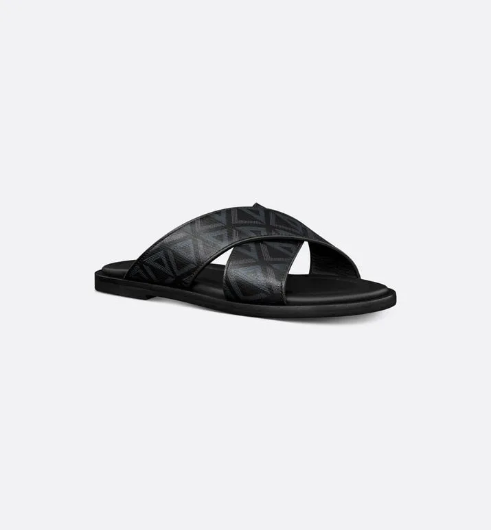 Dior Alias Sandal • Black CD Diamond Canvas