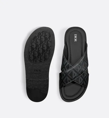 Dior Alias Sandal • Black CD Diamond Canvas