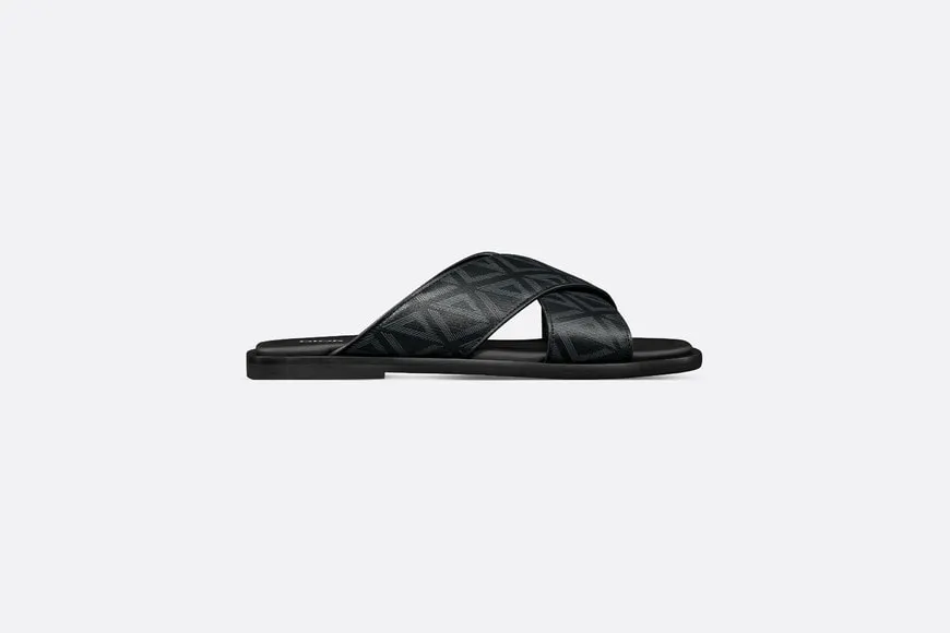 Dior Alias Sandal • Black CD Diamond Canvas
