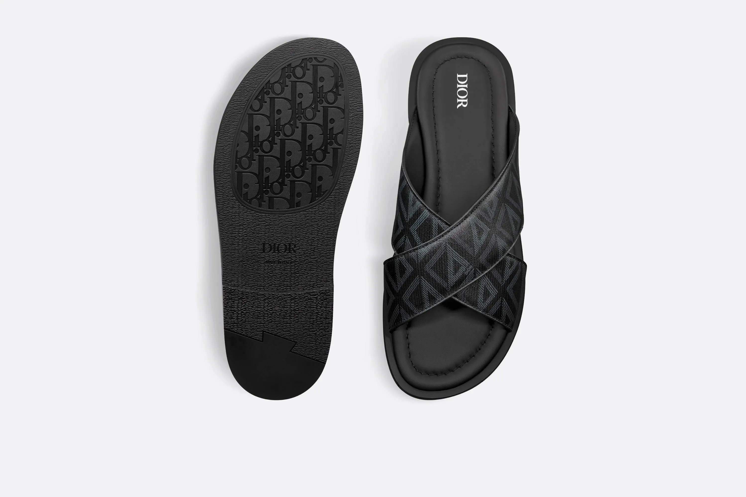 Dior Alias Sandal • Black CD Diamond Canvas