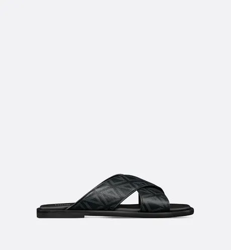 Dior Alias Sandal • Black CD Diamond Canvas