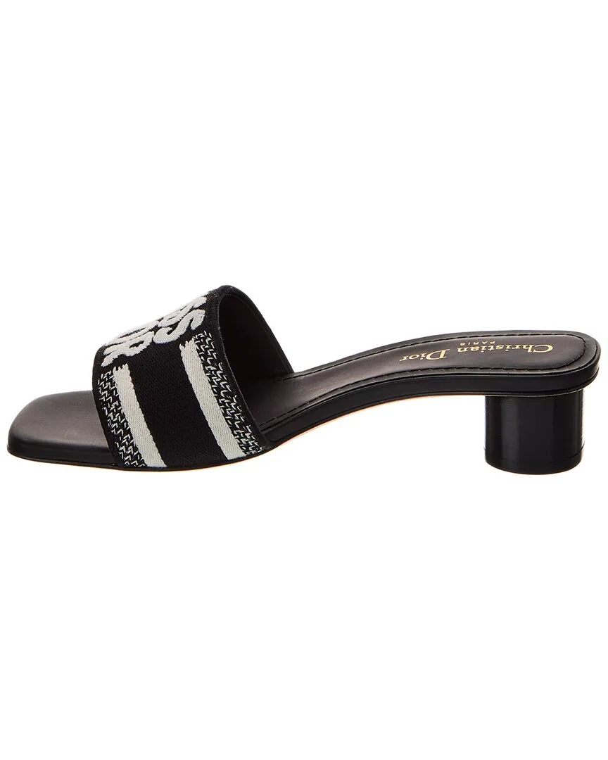 Dior DWay Canvas & Leather Sandal