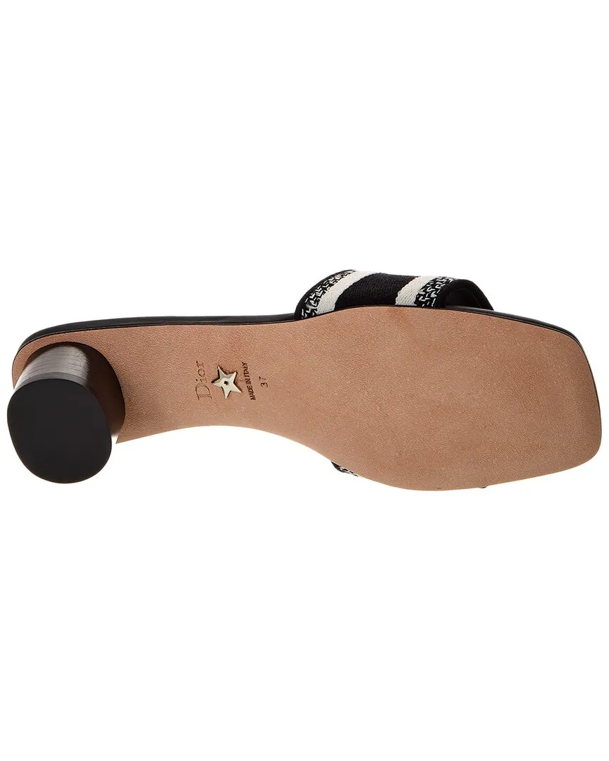 Dior DWay Canvas & Leather Sandal